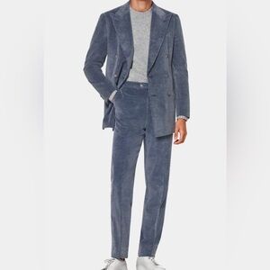 Suitsupply x Zenga Blue Corduroy Suit